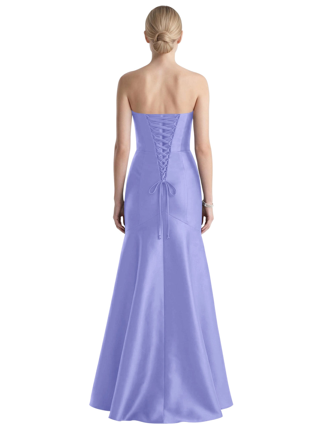 Strapless Ruched Bodice Prom Dress 