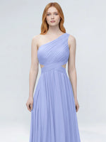 One-Shoulder Side Cut-Out Bridesmaid Dress 