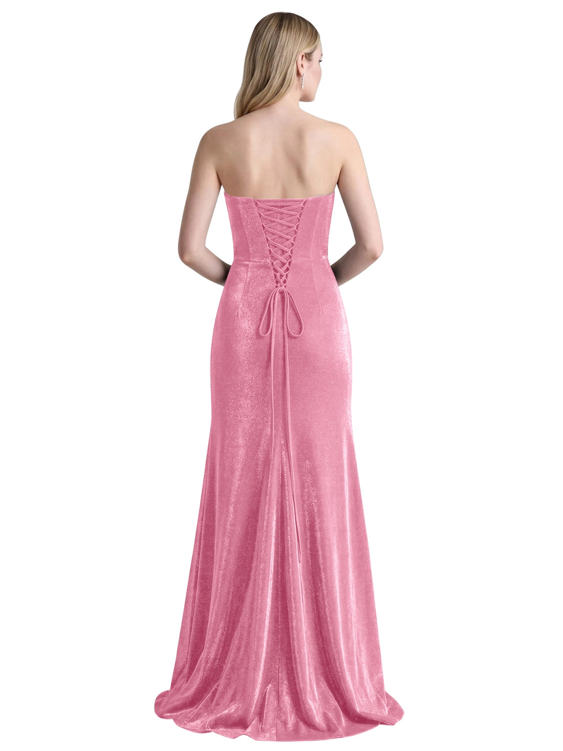 Velvet Prom Dress with Beaded Applique 