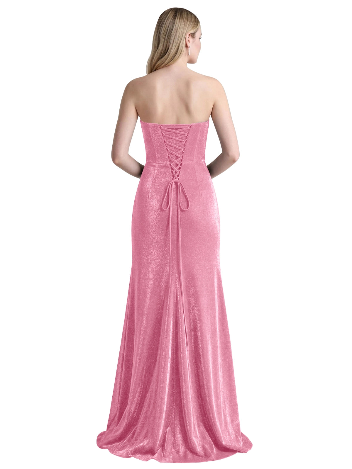 Velvet Prom Dress with Beaded Applique 