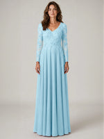 A-line Mother of the Bride Dress with Appliques