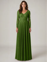 A-line Mother of the Bride Dress with Appliques