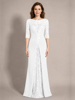 Lace Mother of the Bride Dress with Applique 
