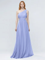 One-Shoulder Side Cut-Out Bridesmaid Dress 