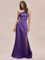 Satin Bow Accent Bridesmaid Dress 