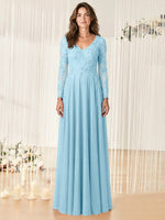 A-line Mother of the Bride Dress with Appliques