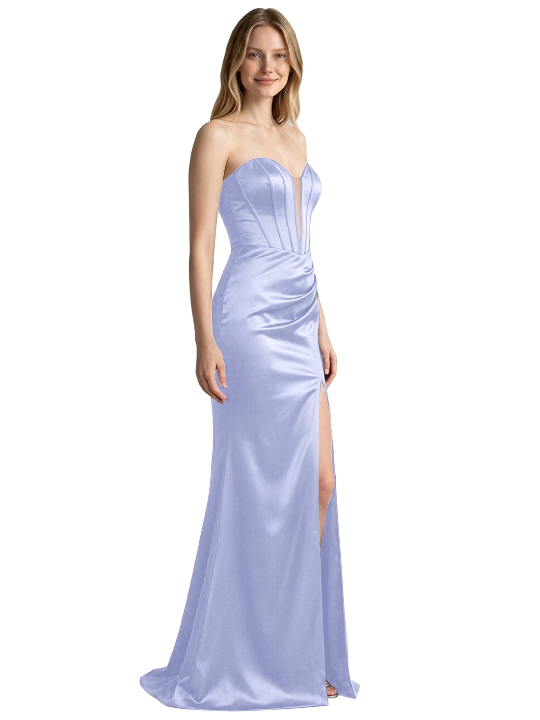 High Slit Sweetheart Prom Dress 