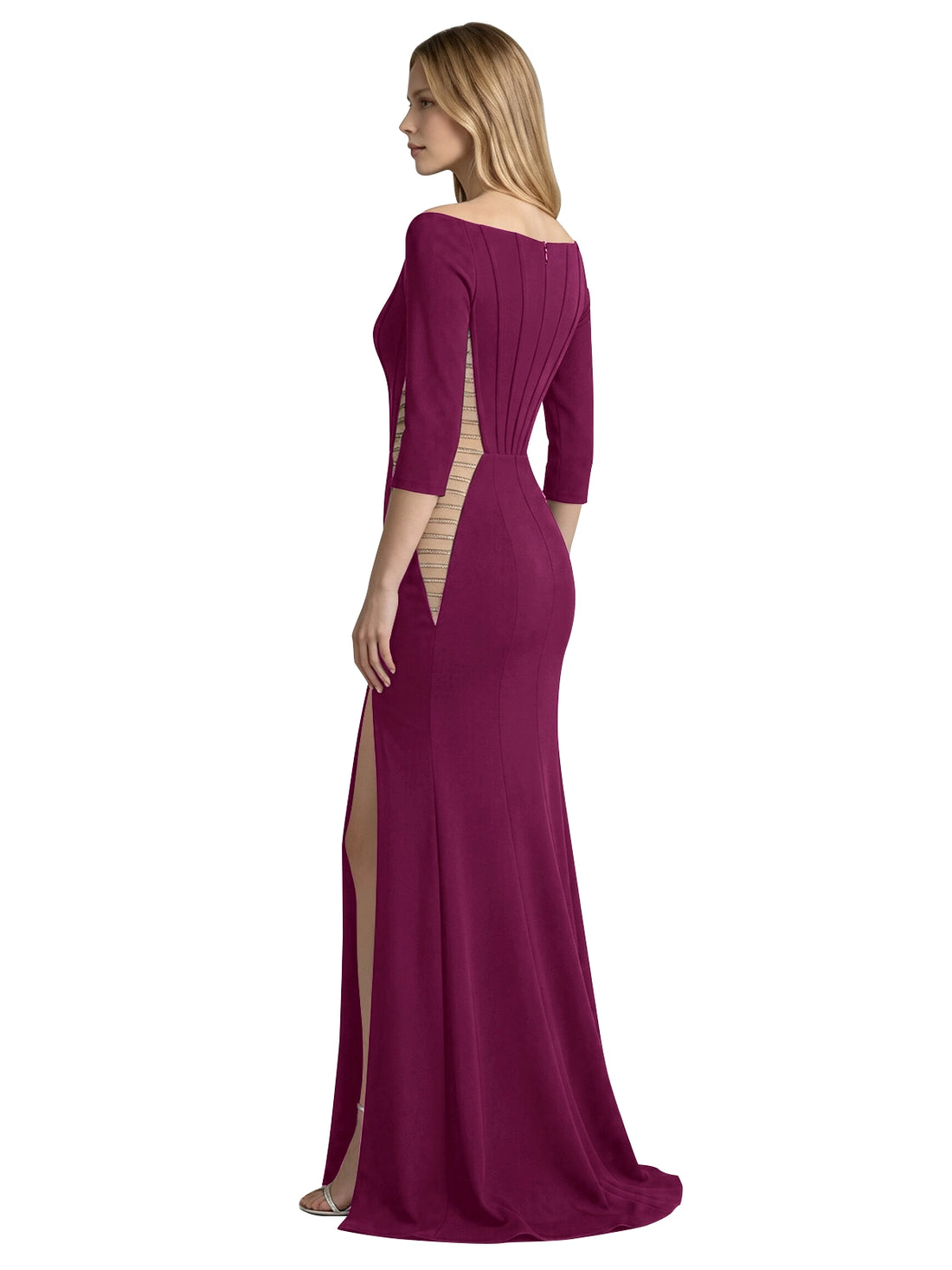 Side Cutout Slit Prom Dress 