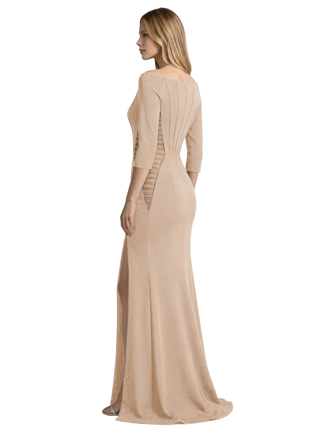Side Cutout Slit Prom Dress 