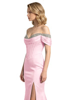 Corset Beaded Trumpet Prom Dress 