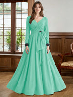 Stretch Satin Mother of the Bride Dress with Crystal