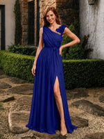 Chiffon Prom Dress with Appliques