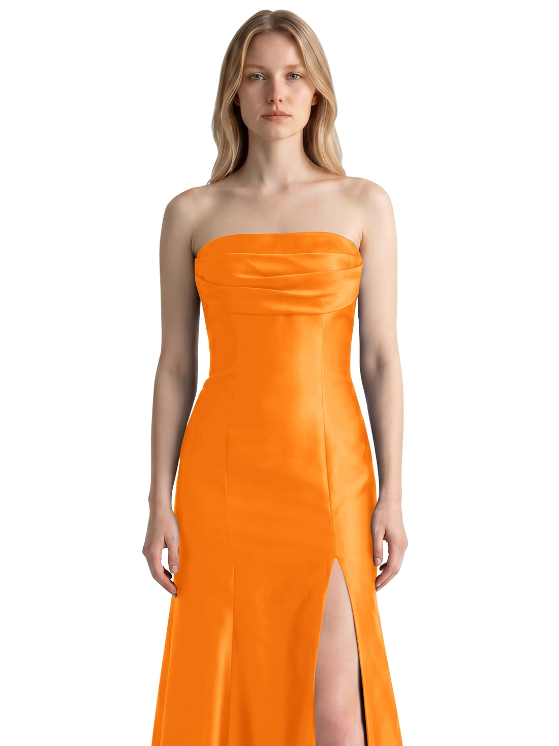 Strapless Ruched Bodice Prom Dress 