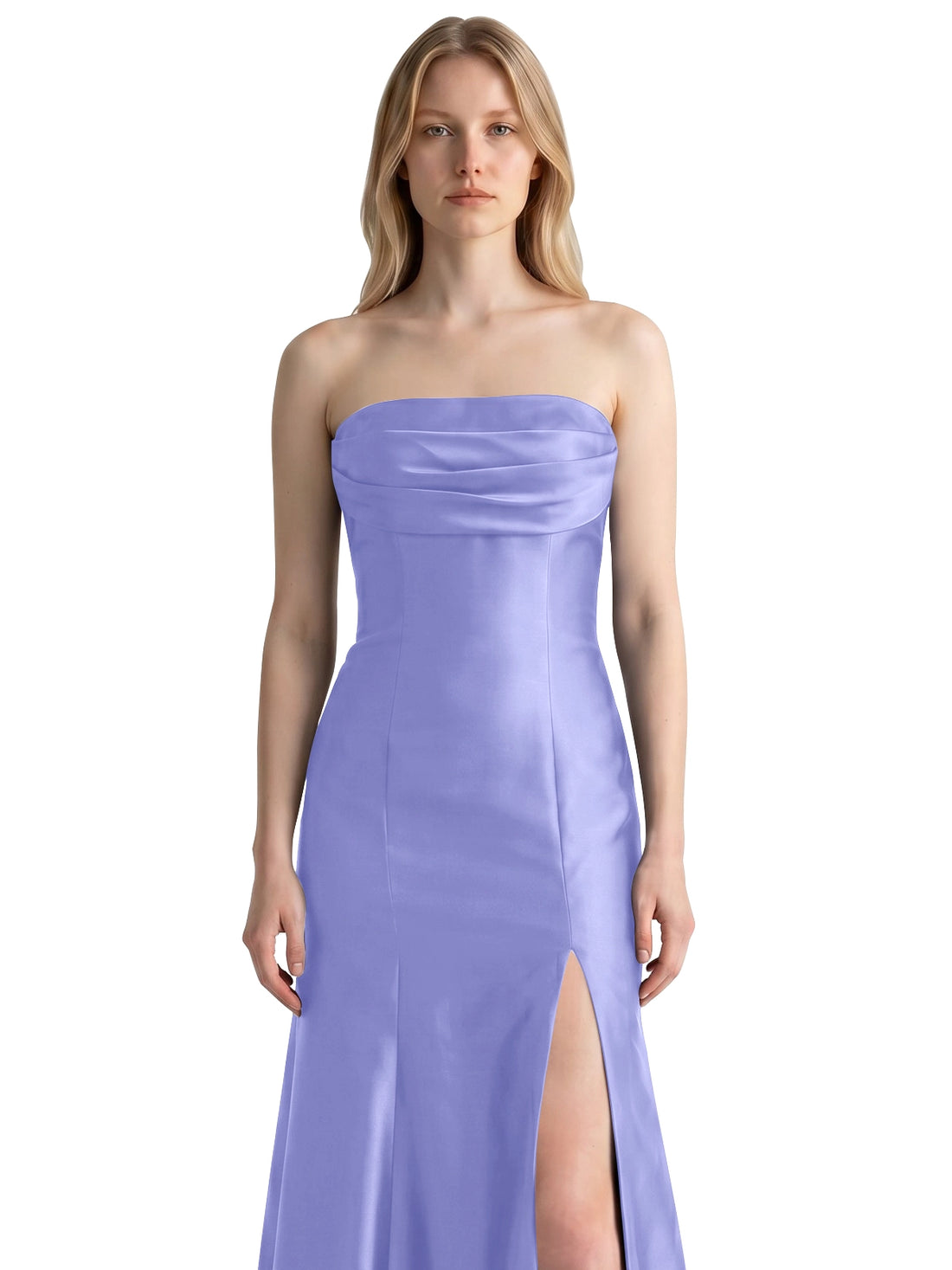Strapless Ruched Bodice Prom Dress 