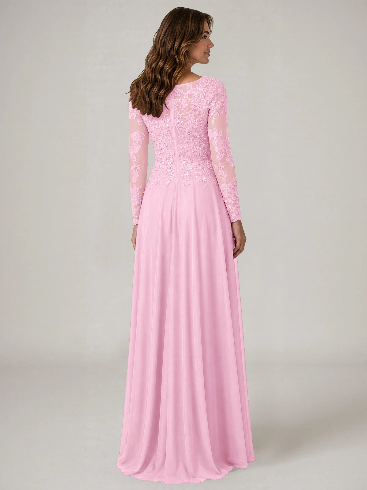 A-line Mother of the Bride Dress with Appliques