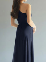 One-Shoulder Bridesmaid Dress with Slit