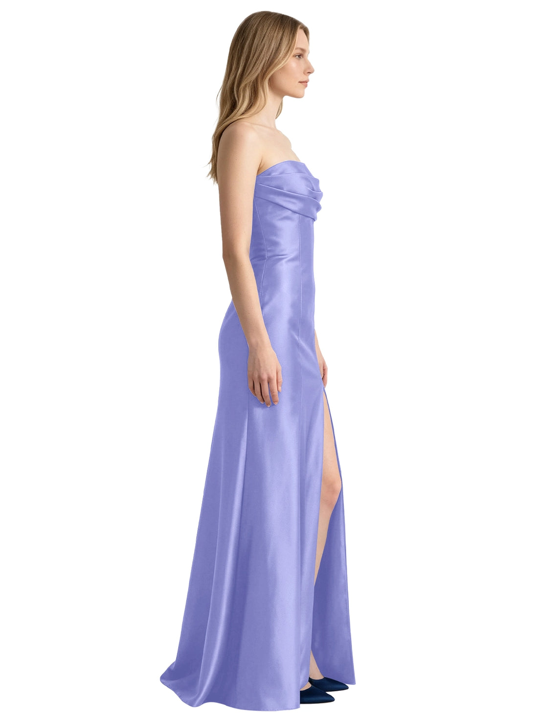Strapless Ruched Bodice Prom Dress 