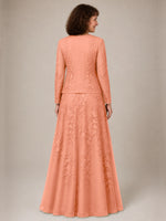 A-line Mother of the Bride Dress with Lace 