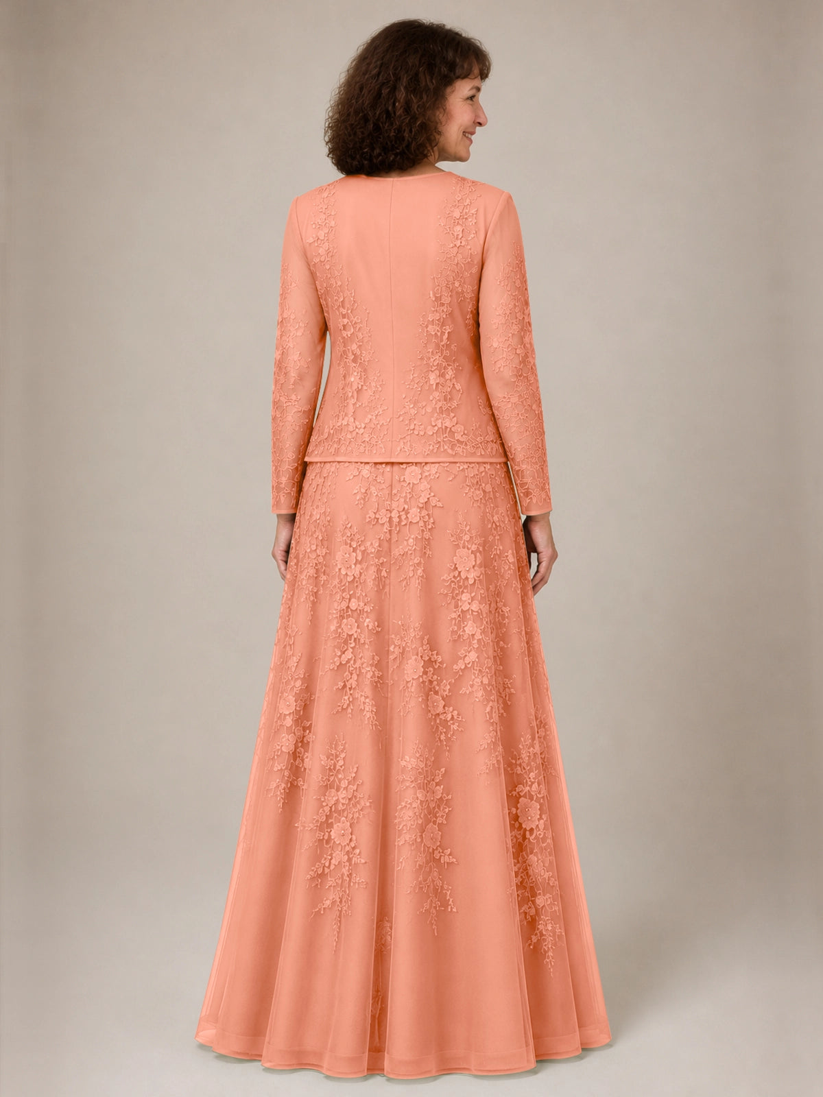 A-line Mother of the Bride Dress with Lace 