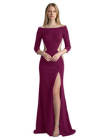 Side Cutout Slit Prom Dress 