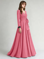 Stretch Satin Mother of the Bride Dress with Crystal