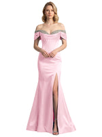 Corset Beaded Trumpet Prom Dress 