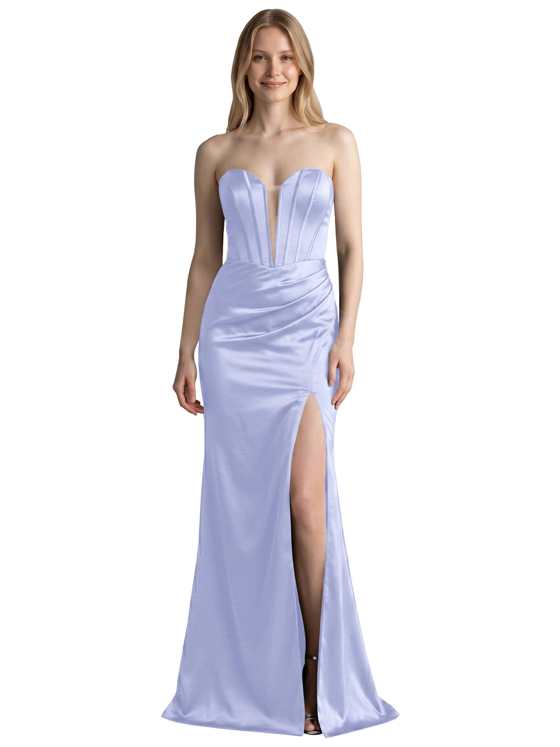 High Slit Sweetheart Prom Dress 