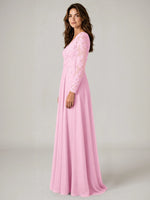 A-line Mother of the Bride Dress with Appliques