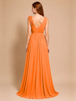 Chiffon Prom Dress with Appliques