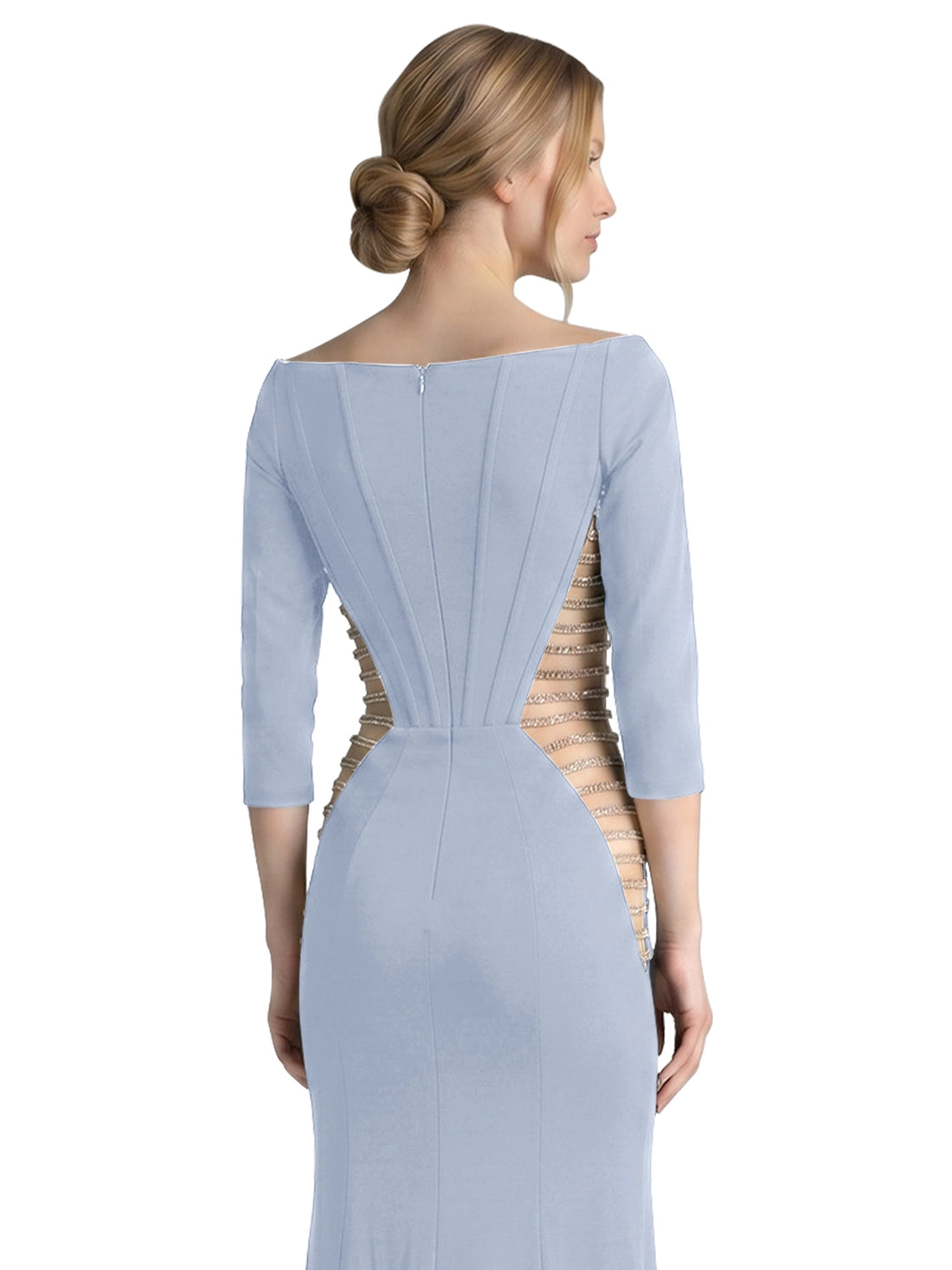 Side Cutout Slit Prom Dress 