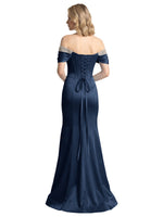 Corset Beaded Trumpet Prom Dress 