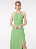 Chiffon Bridesmaid Dress with Halter 