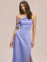 Satin Bow Accent Bridesmaid Dress 