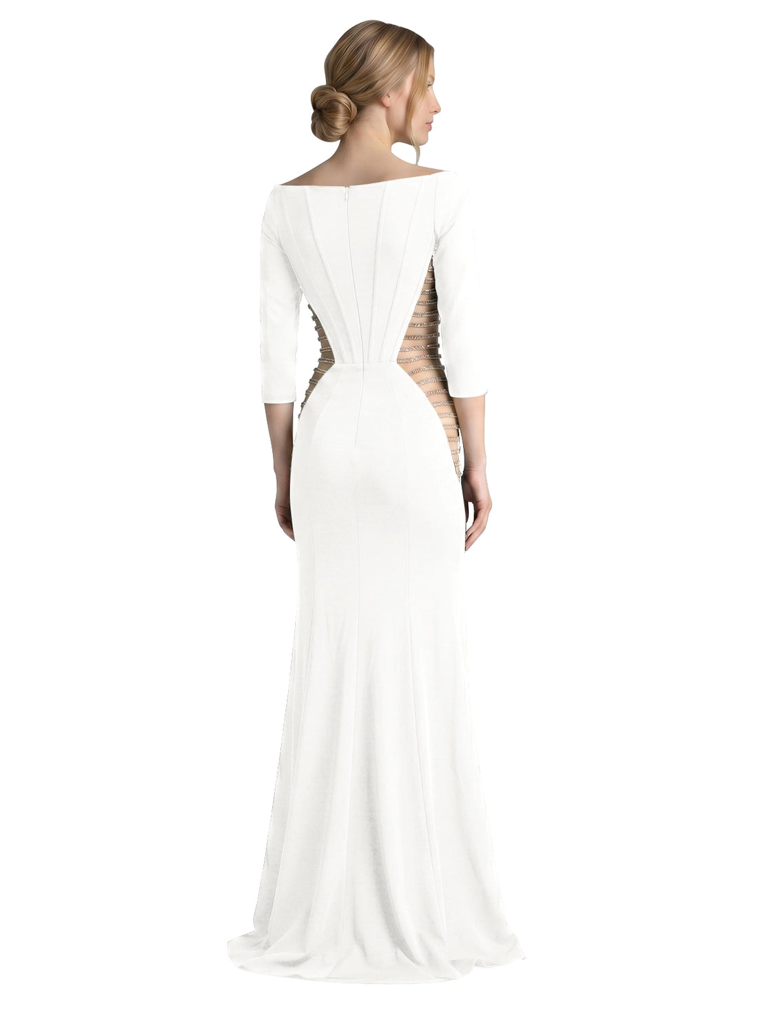 Side Cutout Slit Prom Dress 