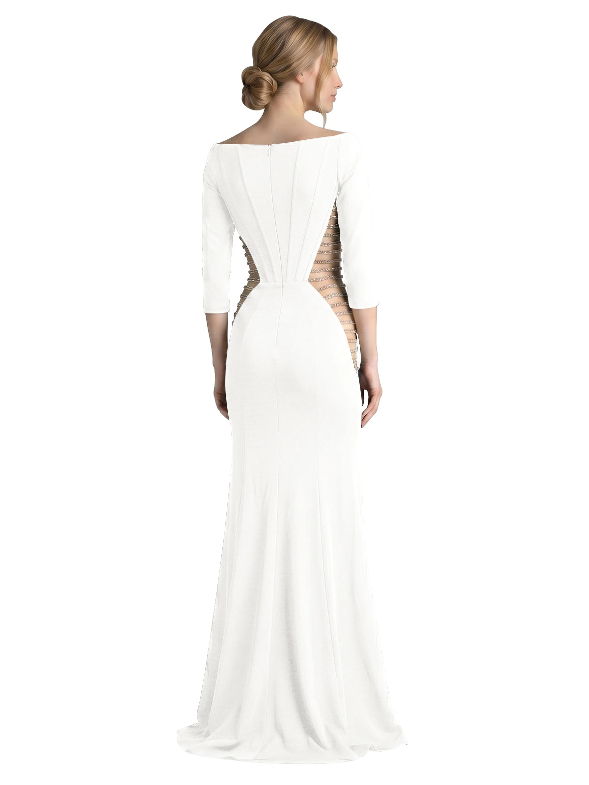 Side Cutout Slit Prom Dress 