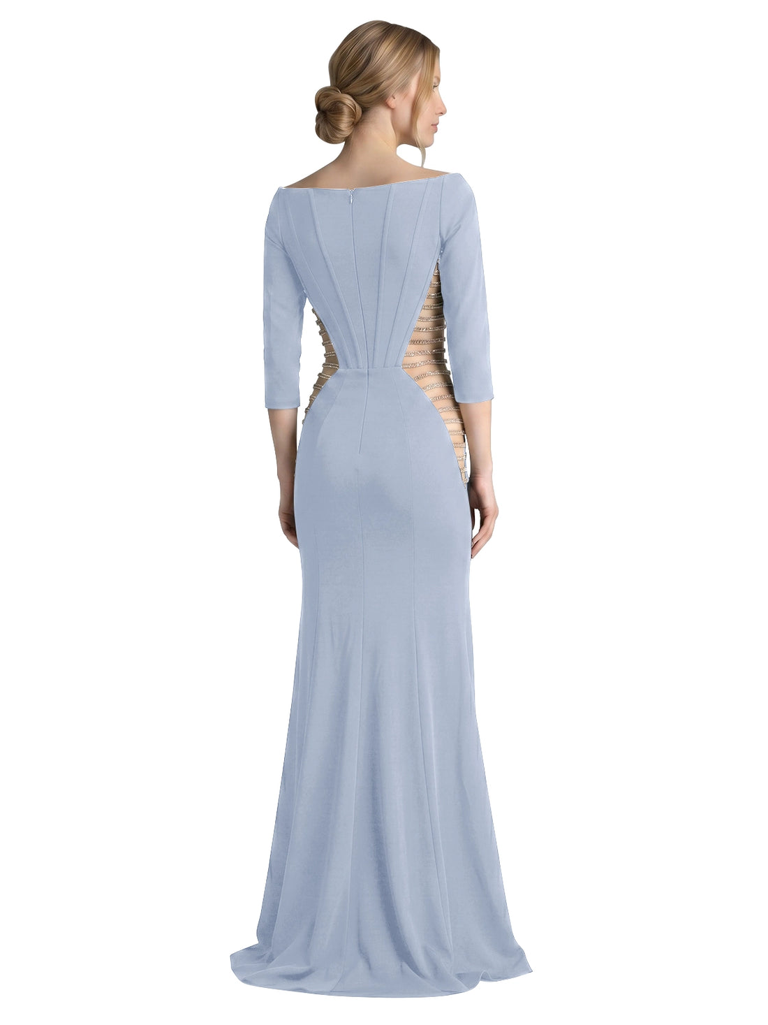 Side Cutout Slit Prom Dress 