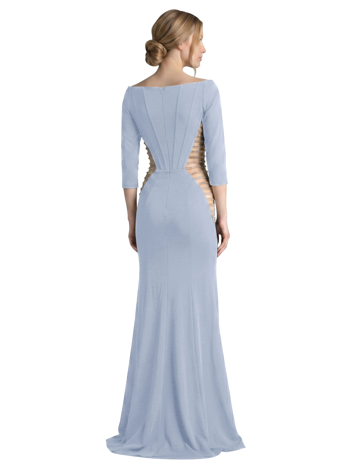 Side Cutout Slit Prom Dress 