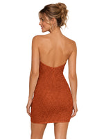 Sparkling Sheath Beading Mini Dress 