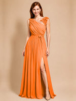 Chiffon Prom Dress with Appliques
