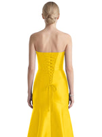 Strapless Ruched Bodice Prom Dress 