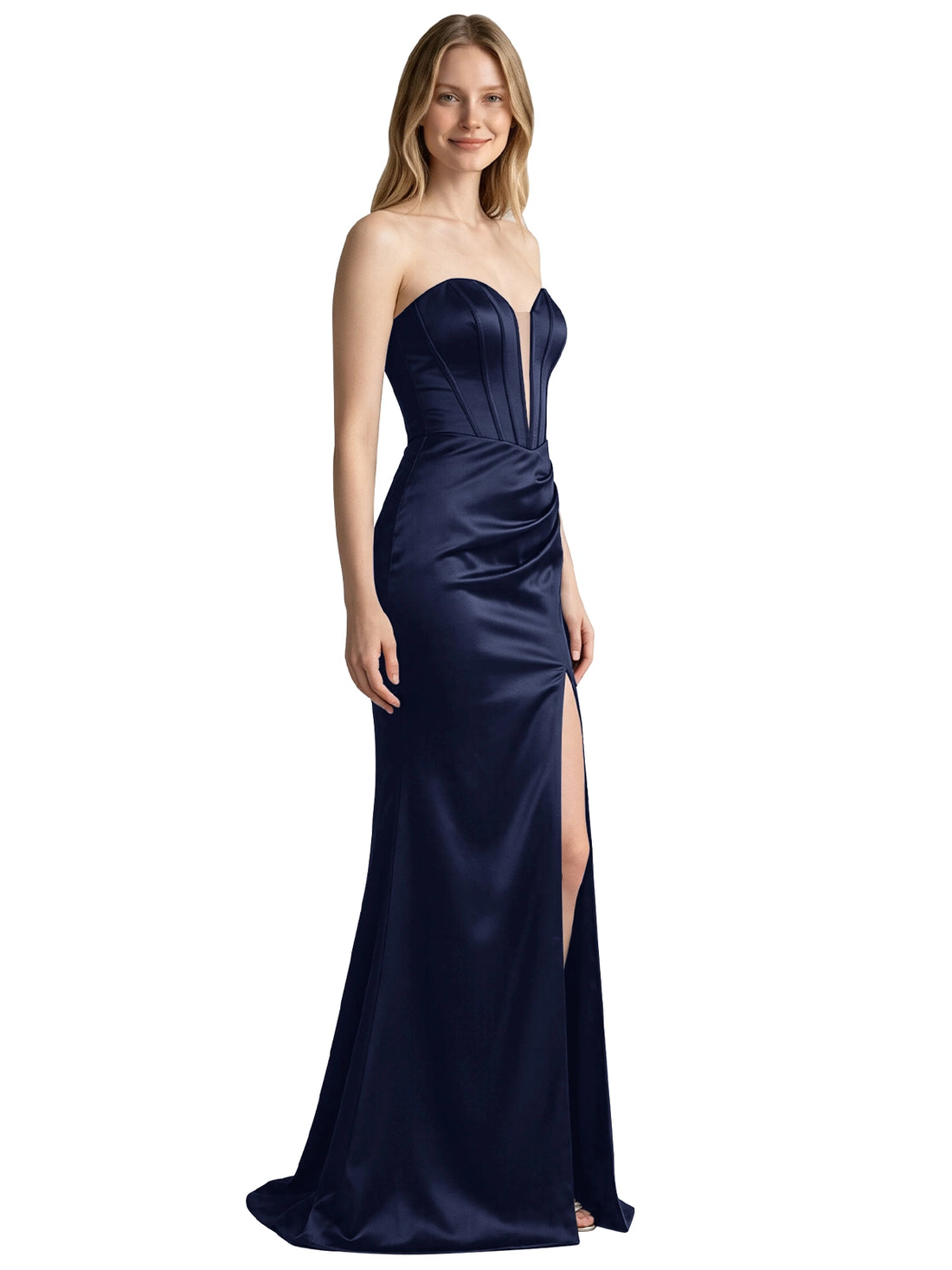 High Slit Sweetheart Prom Dress 