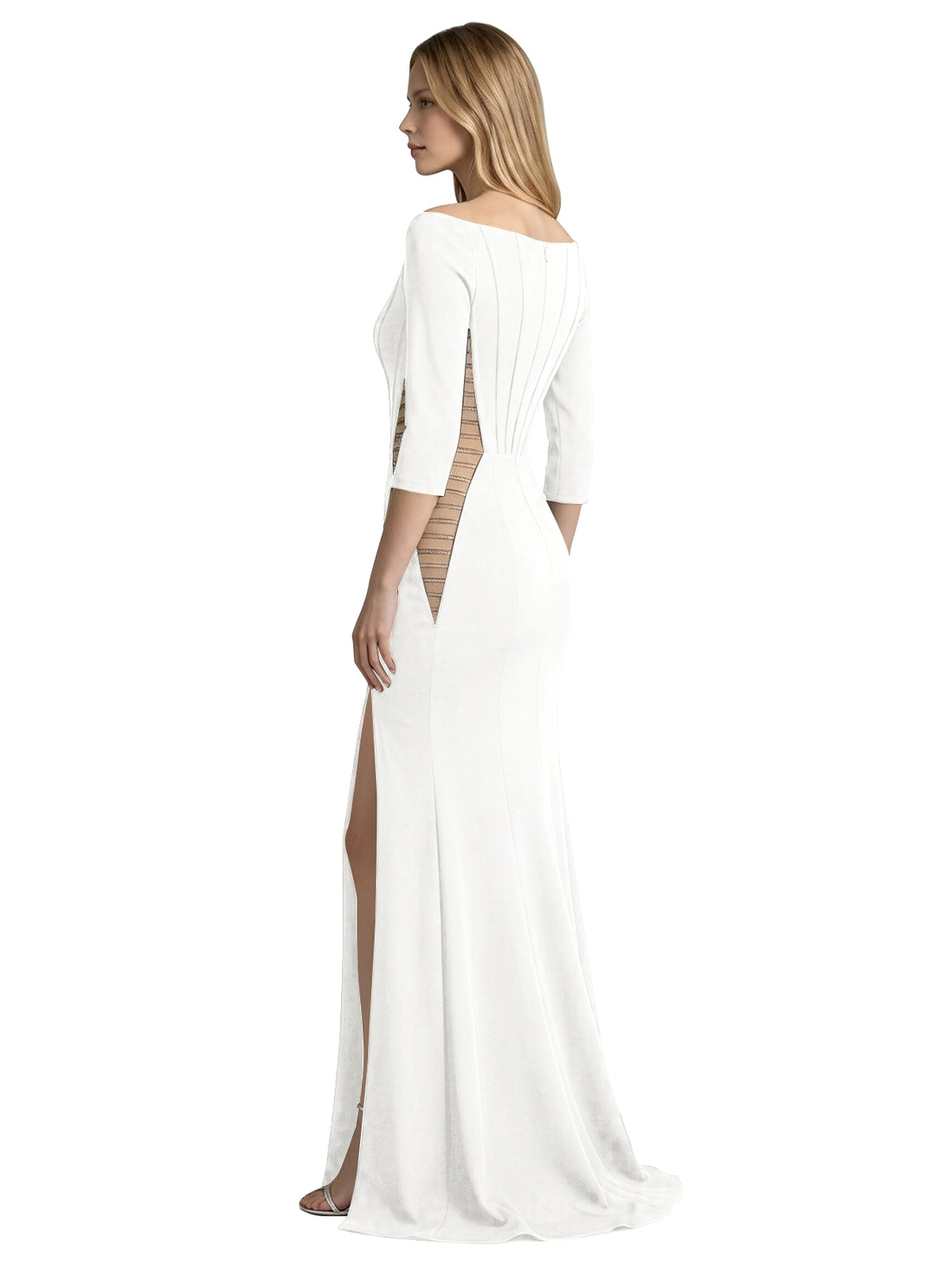 Side Cutout Slit Prom Dress 