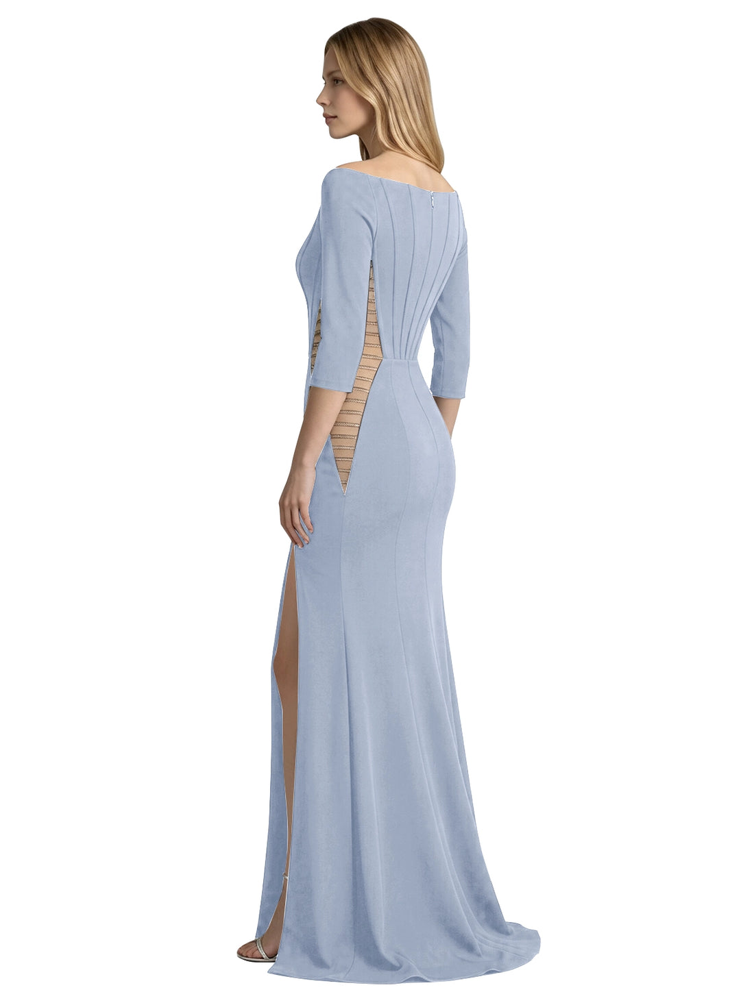 Side Cutout Slit Prom Dress 