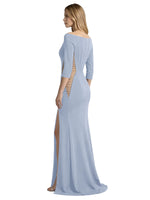 Side Cutout Slit Prom Dress 