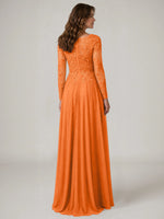A-line Mother of the Bride Dress with Appliques