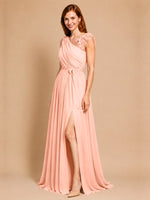 Chiffon Prom Dress with Appliques