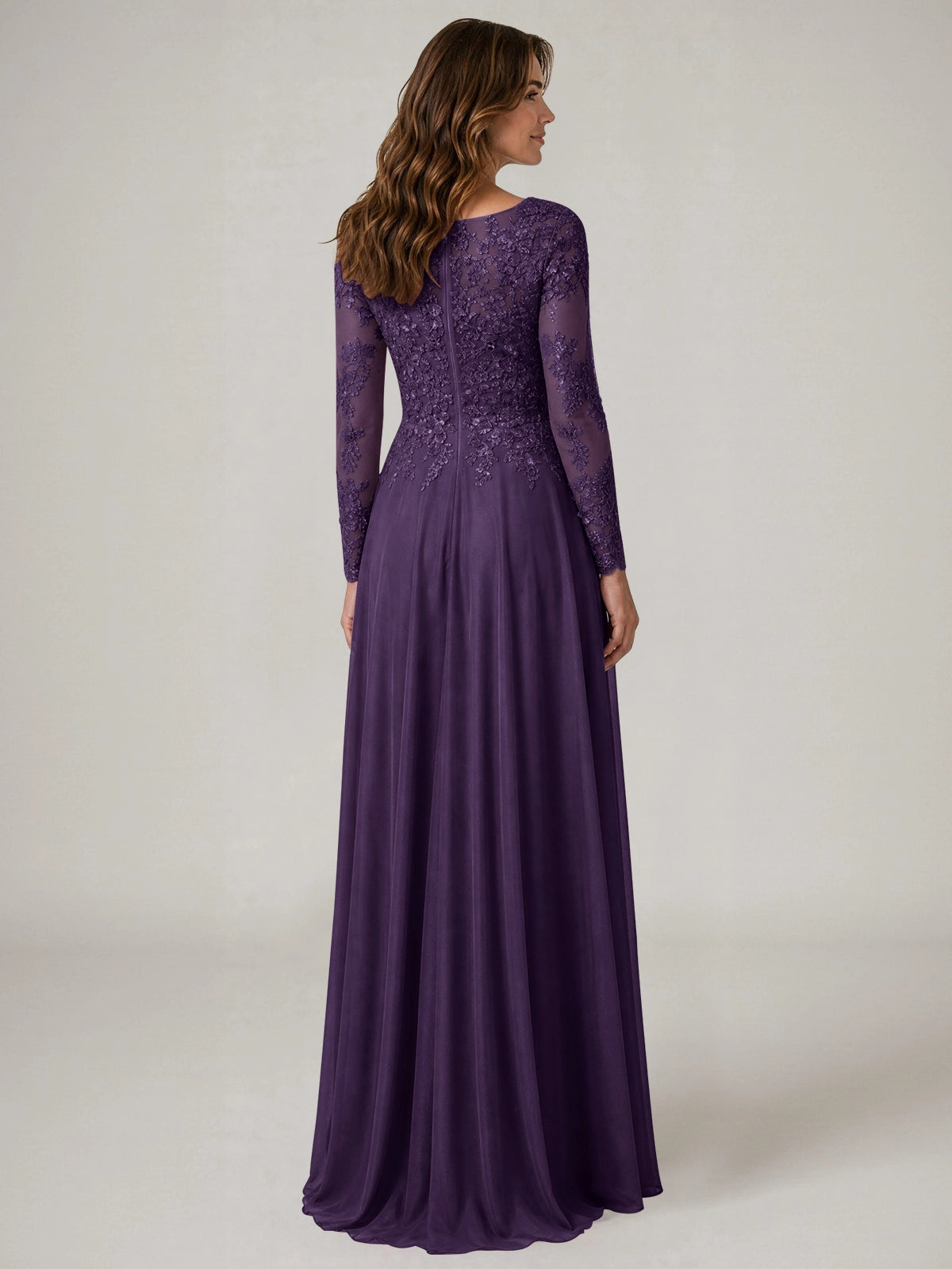 A-line Mother of the Bride Dress with Appliques