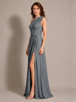 One-Shoulder Prom Dress with Slit