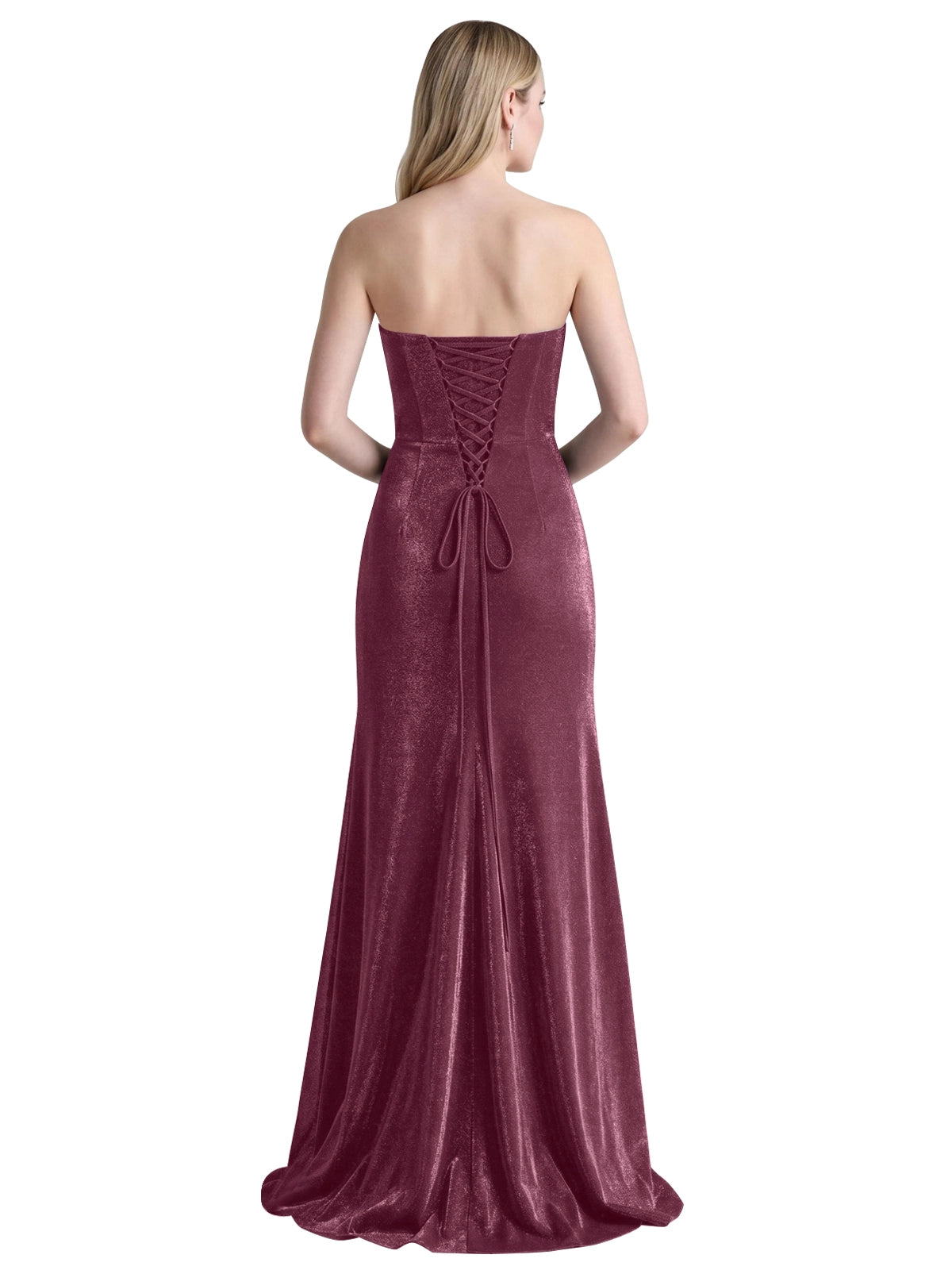 Velvet Prom Dress with Beaded Applique 