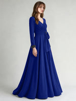 Stretch Satin Mother of the Bride Dress with Crystal